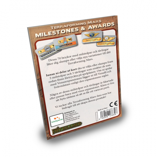 Terraforming Mars: Milestones & Awards (Exp.) (Swe) i gruppen SÄLLSKAPSSPEL / Spelserier / Terraforming Mars hos Spelexperten (LPFI830)