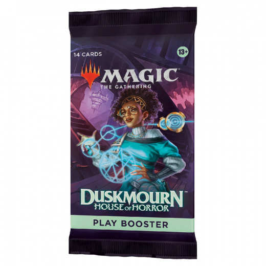 Magic: The Gathering - Duskmourn: House of Horror Play Booster Pack i gruppen SÄLLSKAPSSPEL / Magic the Gathering hos Spelexperten (MAGD3444-BOS)