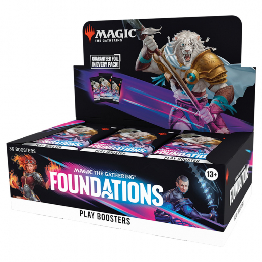 Magic: The Gathering - Foundations Play Booster Display i gruppen SÄLLSKAPSSPEL / Magic the Gathering hos Spelexperten (MAGD3628-DIS)