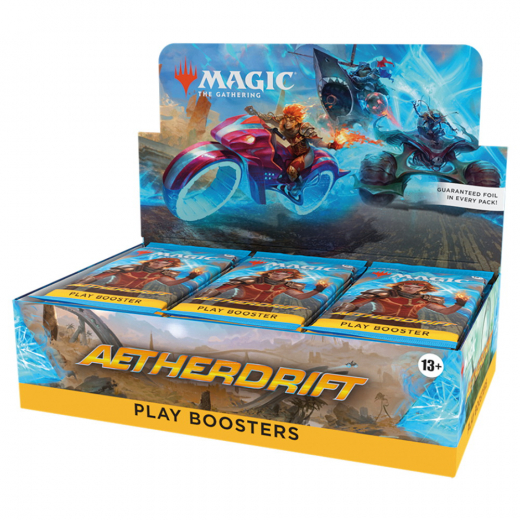 Magic: The Gathering - Aetherdrift Play Booster Display i gruppen SÄLLSKAPSSPEL / Magic the Gathering hos Spelexperten (MAGD4131-DIS)