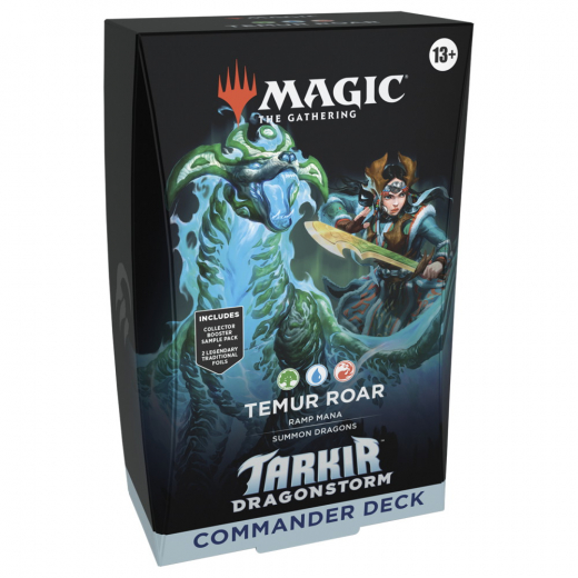 Magic: The Gathering - Temur Roar Commander Deck i gruppen SÄLLSKAPSSPEL / Magic the Gathering hos Spelexperten (MAGD4275-TEM)