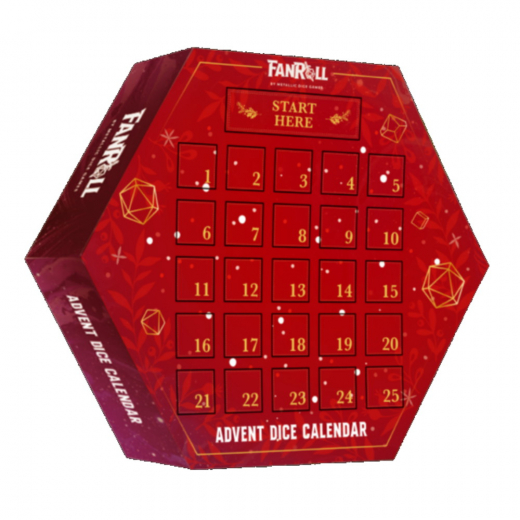 Adventstärningskalender 2024 - Metallic Dice Games i gruppen SÄLLSKAPSSPEL / Tillbehör / Tärningar & tillbehör hos Spelexperten (MET1003)