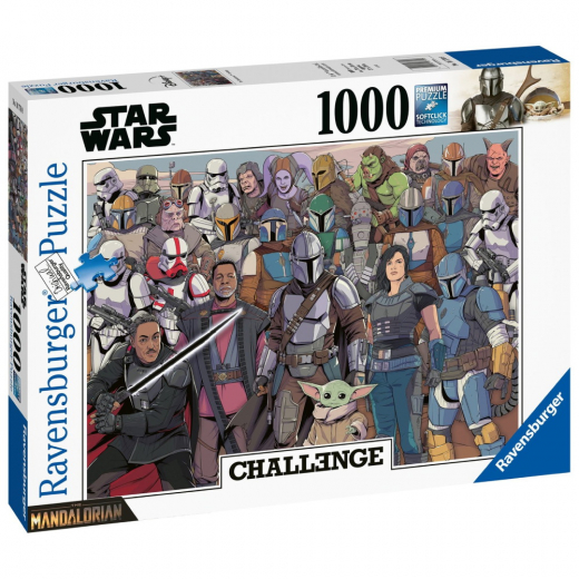 Ravensburger Pussel: The Mandalorian Challenge 1000 Bitar i gruppen PUSSEL / Ravensburger hos Spelexperten (PEG6770)