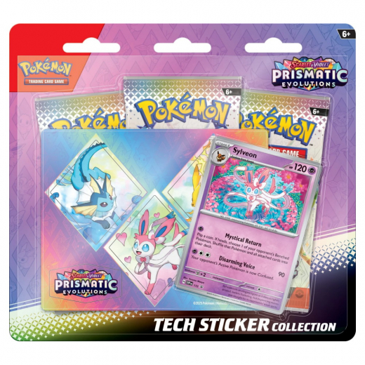 Pokémon TCG: Prismatic Evolutions Tech Sticker Collection - Sylveon i gruppen SÄLLSKAPSSPEL / Pokémon hos Spelexperten (POK10020-SYL)