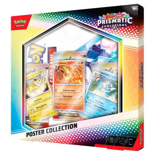 Pokémon TCG: Prismatic Evolutions Poster Collection i gruppen SÄLLSKAPSSPEL / Pokémon hos Spelexperten (POK10041)