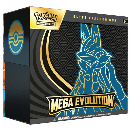 Pokémon TCG: Mega Evolution Elite Trainer Box Mega Lucario i gruppen SÄLLSKAPSSPEL / Pokémon hos Spelexperten (POK10047-101-LUC)