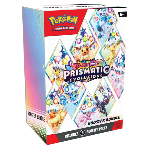 Pokémon TCG: Prismatic Evolutions Booster Bundle i gruppen SÄLLSKAPSSPEL / Pokémon hos Spelexperten (POK10113)