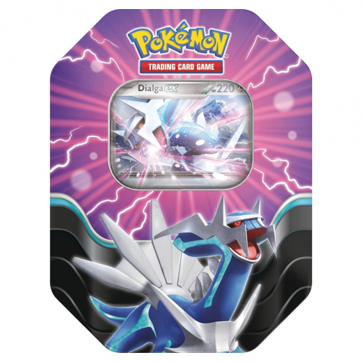 Pokémon TCG: Azure Legends Tin - Dialga ex i gruppen SÄLLSKAPSSPEL / Pokémon hos Spelexperten (POK10128-DIA)