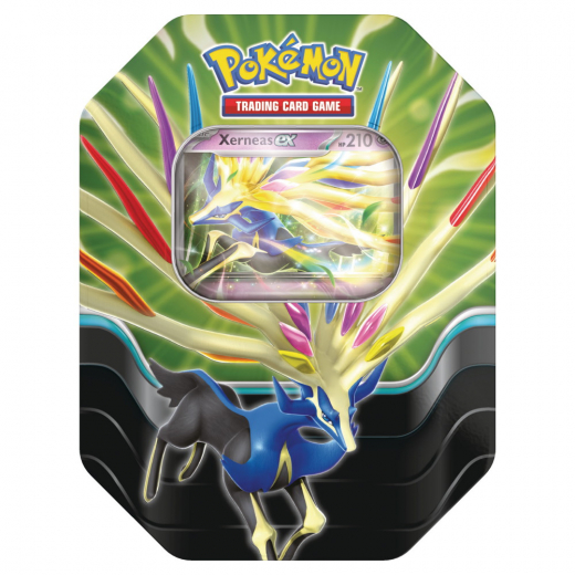 Pokémon TCG: Azure Legends Tin - Xerneas ex i gruppen SÄLLSKAPSSPEL / Pokémon hos Spelexperten (POK10128-XER)