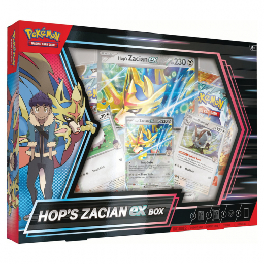 Pokémon TCG: Hop's Zacian ex Box i gruppen SÄLLSKAPSSPEL / Pokémon hos Spelexperten (POK10158)