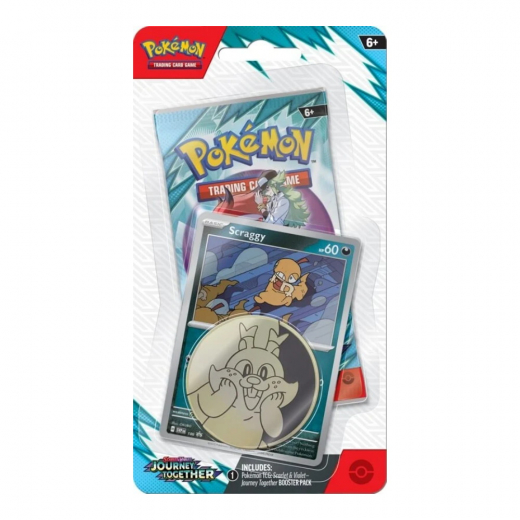 Pokémon TCG: Journey Together Checklane Scraggy i gruppen SÄLLSKAPSSPEL / Pokémon hos Spelexperten (POK10347-SCR)