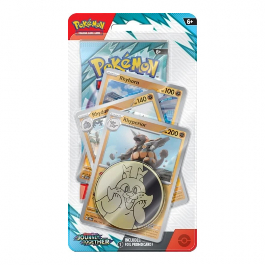 Pokémon TCG: Journey Together Premium Checklane Rhyperior i gruppen SÄLLSKAPSSPEL / Pokémon hos Spelexperten (POK10352-RRR)