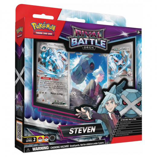 Pokémon TCG: Rival Battle Deck - Steven i gruppen SÄLLSKAPSSPEL / Pokémon hos Spelexperten (POK10684-STE)