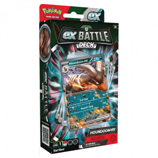 Pokémon TCG: Battle Deck - Houndoom ex i gruppen SÄLLSKAPSSPEL / Pokémon hos Spelexperten (POK85591-HOU)