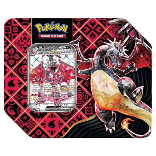 Pokémon TCG: Paldean Fates Special Tin - Charizard i gruppen  hos Spelexperten (POK85624-CHA)