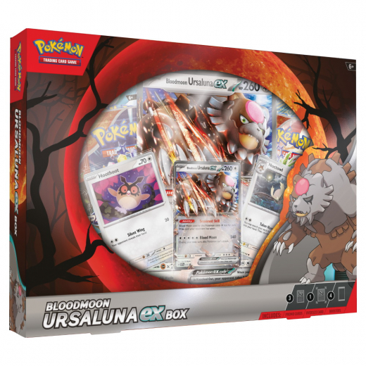 Pokémon TCG: Bloodmoon Ursaluna ex Box i gruppen SÄLLSKAPSSPEL / Pokémon hos Spelexperten (POK85881)