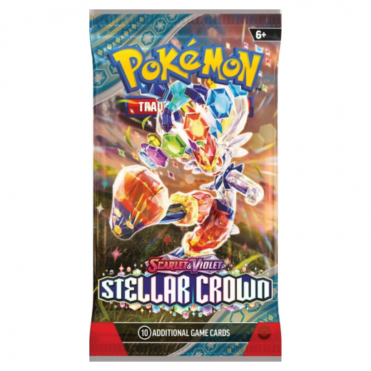 Pokémon TCG: Stellar Crown Booster Pack i gruppen SÄLLSKAPSSPEL / Pokémon hos Spelexperten (POK85897-BOS)