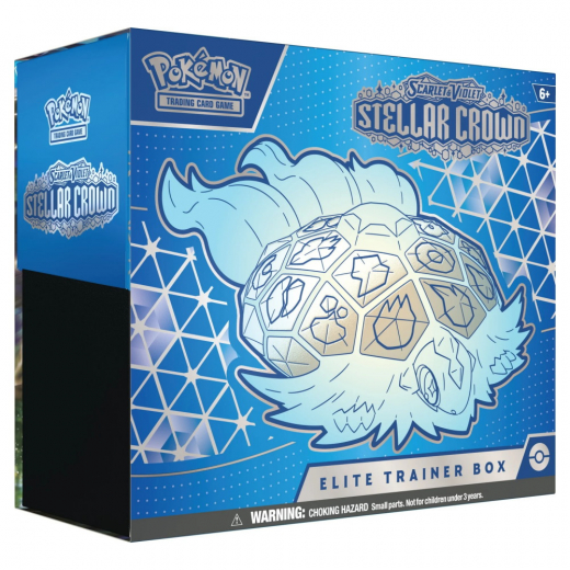 Pokémon TCG: Stellar Crown Elite Trainer Box i gruppen SÄLLSKAPSSPEL / Pokémon hos Spelexperten (POK85922)