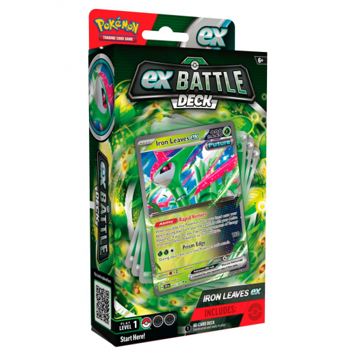 Pokémon TCG: Battle Deck - Iron Leaves ex i gruppen SÄLLSKAPSSPEL / Pokémon hos Spelexperten (POK86876-IRO)