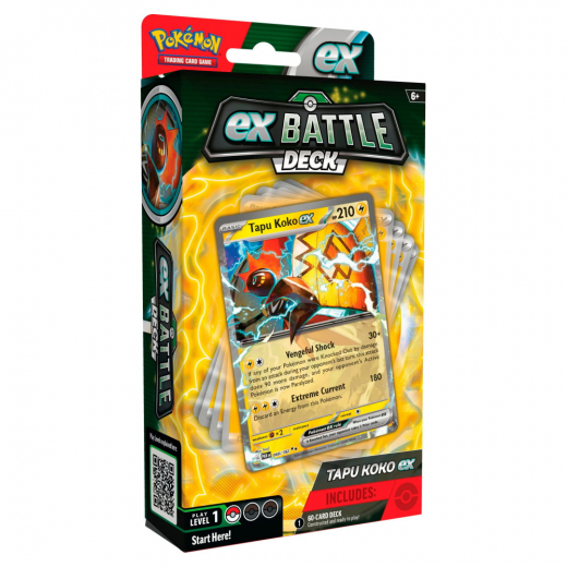 Pokémon TCG: Battle Deck - Tapu Koko ex i gruppen SÄLLSKAPSSPEL / Pokémon hos Spelexperten (POK86876-TAP)