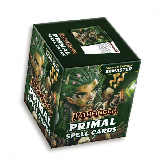 Pathfinder RPG: Primal Spell Cards (Remastered) i gruppen SÄLLSKAPSSPEL / Rollspel / Pathfinder hos Spelexperten (PZO10004MC)