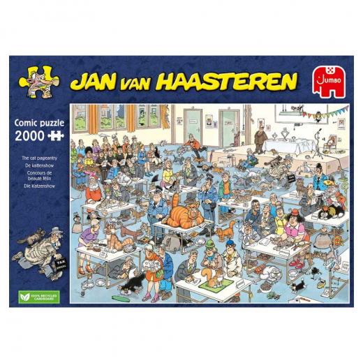 SKADAT Jan van Haasteren Pussel - The cat pageantry 2000 Bitar i gruppen Fyndhörna hos Spelexperten (REA-1110100033)