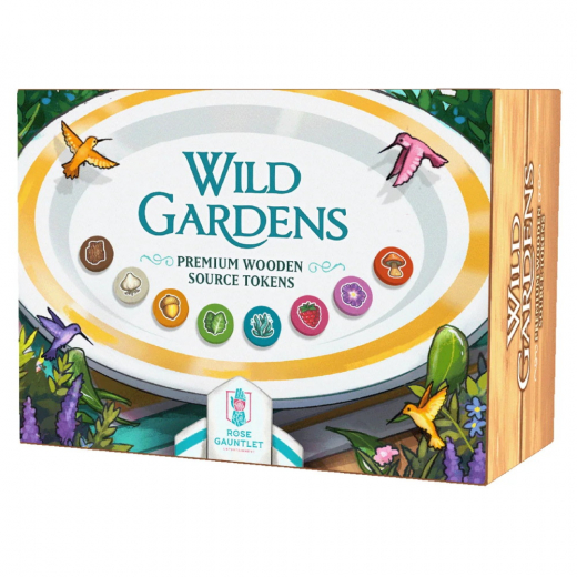 Wild Gardens: Premium Wooden Source Tokens (Exp.) i gruppen SÄLLSKAPSSPEL / Tillbehör / Övriga hos Spelexperten (RGB03003)