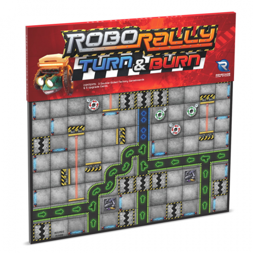 Robo Rally: Turn & Burn (Exp.) i gruppen SÄLLSKAPSSPEL / Expansioner hos Spelexperten (RGD02750)