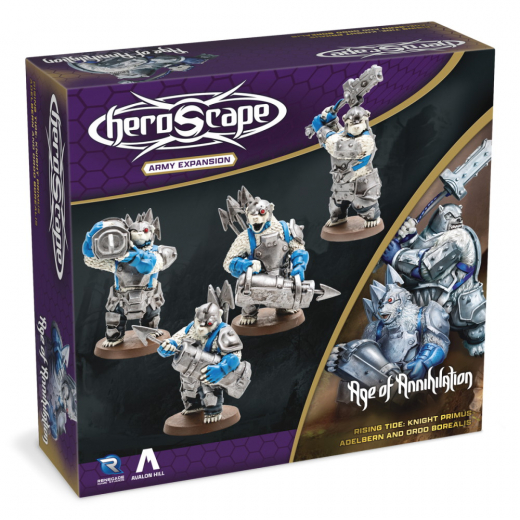 Heroscape: Rising Tide: Knight Primus Adelbern & Ordo Borealis Army Expansion i gruppen SÄLLSKAPSSPEL / Expansioner hos Spelexperten (RGD02760)