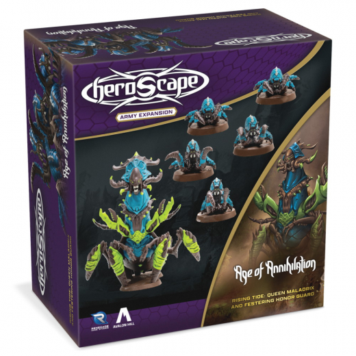 Heroscape: Rising Tide: Queen Maladrix & Festering Honor Guard Army Expansion i gruppen SÄLLSKAPSSPEL / Expansioner hos Spelexperten (RGD02767)