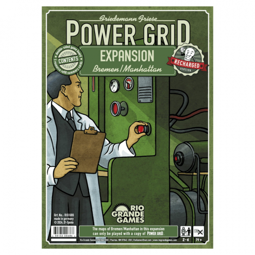 Power Grid Recharged: Bremen / Manhattan (Exp.) i gruppen SÄLLSKAPSSPEL / Spelserier / Power Grid hos Spelexperten (RIO686)