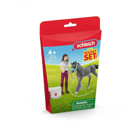 Schleich Mrs. Kramer med föl i gruppen LEKSAKER / Figurer och lekset / Schleich hos Spelexperten (S-42752)