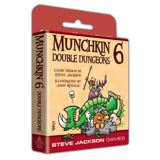 Munchkin 6: Double Dungeons (Exp.) i gruppen SÄLLSKAPSSPEL / Spelserier / Munchkin hos Spelexperten (SJG1576)