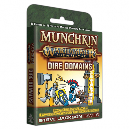 Munchkin Warhammer: Age of Sigmar - Dire Domains (Exp.) i gruppen SÄLLSKAPSSPEL / Expansioner hos Spelexperten (SJG4492)