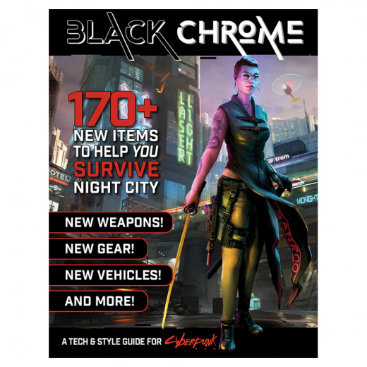 Cyberpunk Red RPG: Black Chrome i gruppen SÄLLSKAPSSPEL / Rollspel / Cyberpunk Red RPG hos Spelexperten (TRGCR3061)