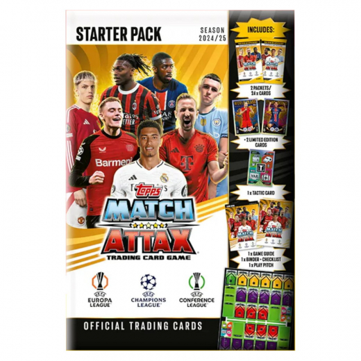 Match Attax TCG 24/25 Starter Pack i gruppen SÄLLSKAPSSPEL / Kortspel hos Spelexperten (UCLMA24-02)