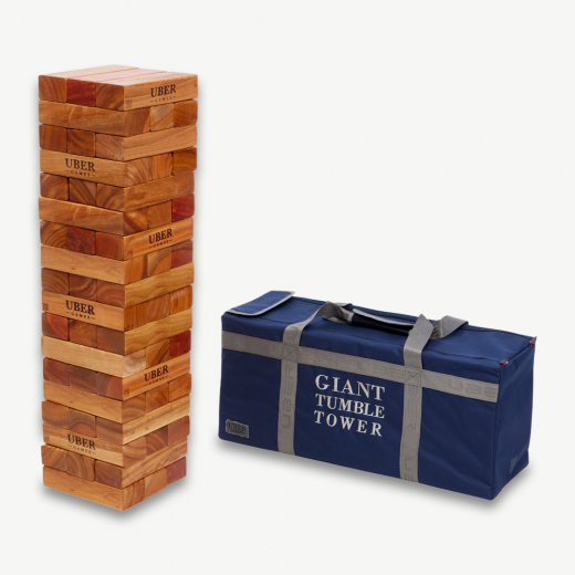 Uber Giant Tumble Tower Varnished Hardwood i gruppen UTOMHUSSPEL / Övriga hos Spelexperten (UG315-VH)