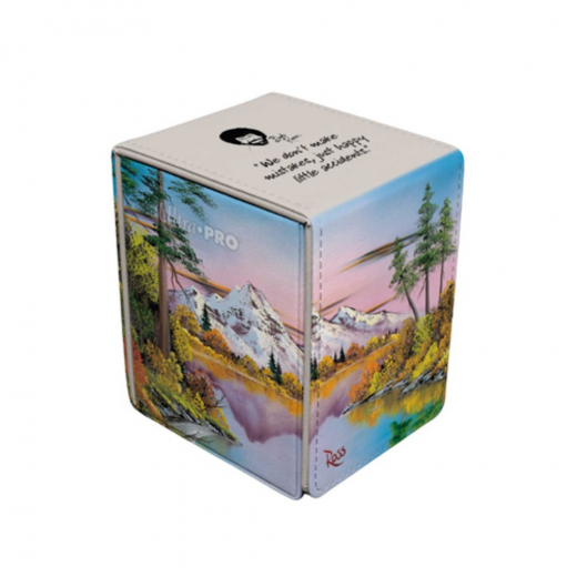 Ultra Pro: Deck Bock Alcove Flip - Bob Ross Mighty Mountain Lake i gruppen SÄLLSKAPSSPEL / Tillbehör hos Spelexperten (ULT16528)