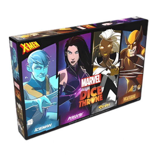 Marvel Dice Throne: X-Men - Iceman - Psylocke - Storm - Wolverine i gruppen SÄLLSKAPSSPEL / Strategispel hos Spelexperten (USADT011876)