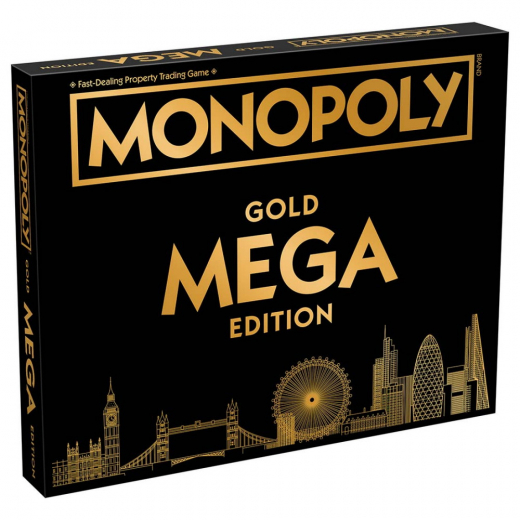 Monopoly Mega Gold Edition (Eng) i gruppen SÄLLSKAPSSPEL / Spelserier / Monopol hos Spelexperten (WM02108-EN1-6)