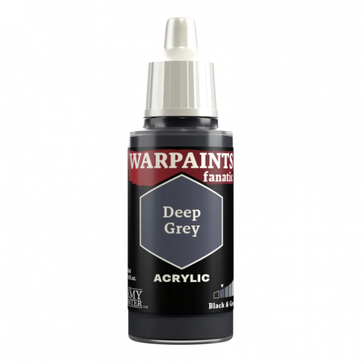 Army Painter: Warpaints Fanatic - Deep Grey i gruppen SÄLLSKAPSSPEL / Tillbehör / Övriga hos Spelexperten (WP3002)