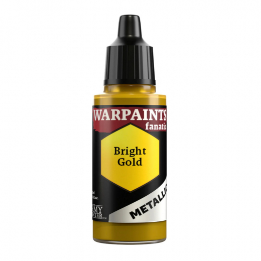 Army Painter: Warpaints Fanatic Metallic - Bright Gold i gruppen SÄLLSKAPSSPEL / Tillbehör / Övriga hos Spelexperten (WP3189)