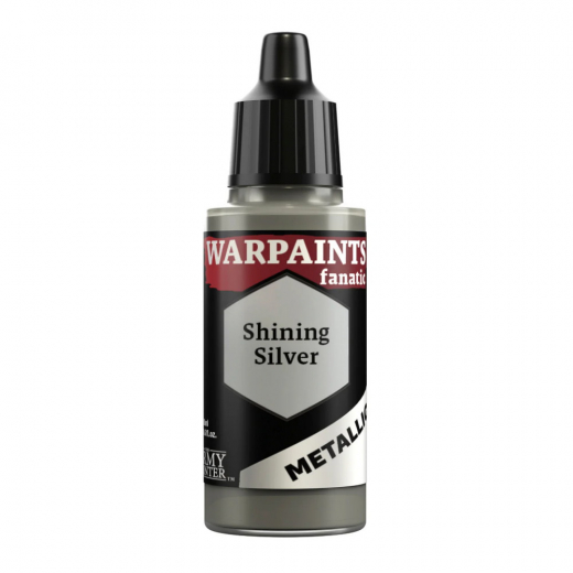 Army Painter: Warpaints Fanatic Metallic - Shining Silver i gruppen SÄLLSKAPSSPEL / Tillbehör / Övriga hos Spelexperten (WP3191)