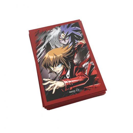 Yu-Gi-Oh! Sleeves 59 x 86 mm Jaden & Yubel  i gruppen SÄLLSKAPSSPEL / Tillbehör / Sleeves hos Spelexperten (YGO-JYCS)