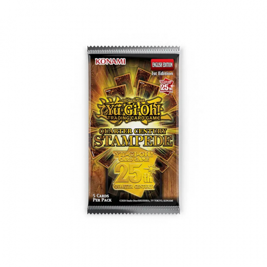 Yu-Gi-Oh! TCG: Quarter Century Stampede Booster Pack i gruppen SÄLLSKAPSSPEL / Kortspel hos Spelexperten (YGO-QCST-BOS)