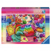 Ravensburger Pussel: Vintage Knitting & Crochet 1000 Bitar Ravensburger Pussel: Vintage Knitting & Crochet 1000 Bitar